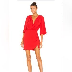 Amanda Uprichard Demetra Dress Revolve Crimson XS